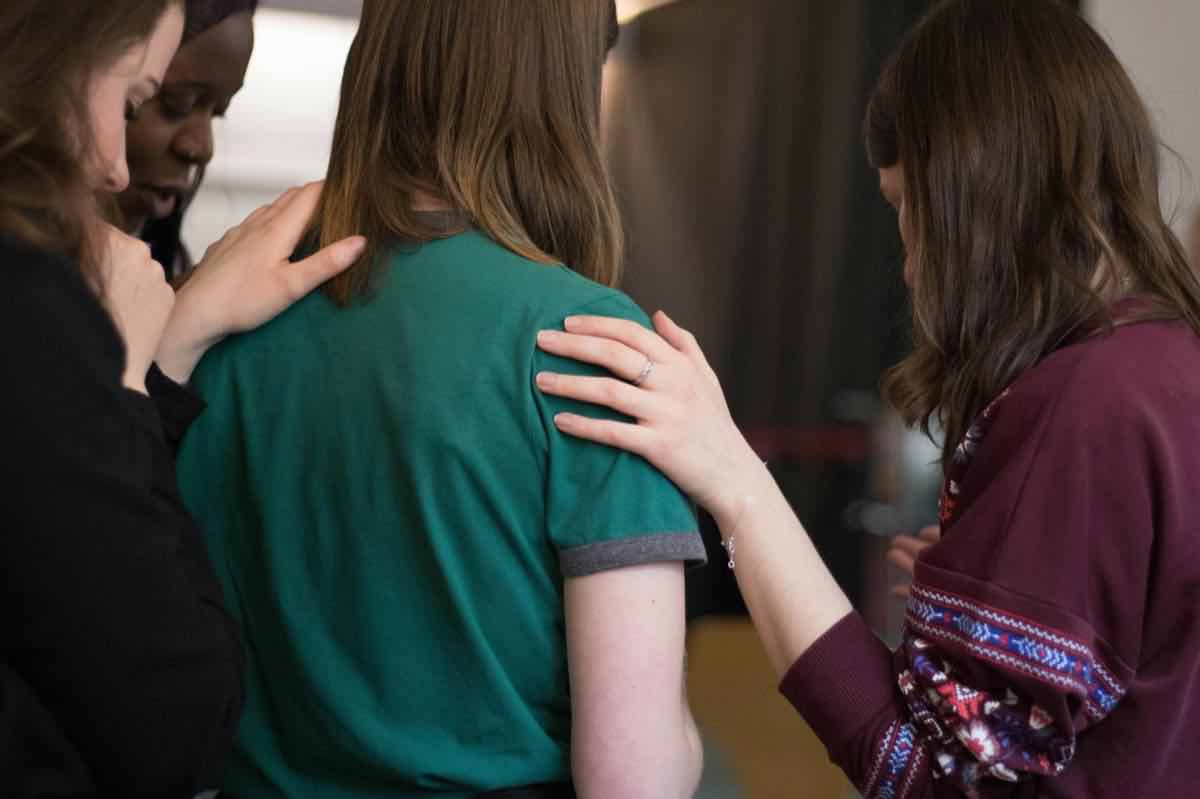 Hands supporting a care routine